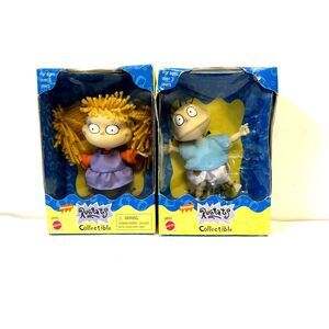 2 Of 1998 Nickelodeon Rugrats Collectible Angelica & Tommy Pickles Figure New